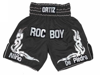 Custom Design Boxing Trunks : KNBXCUST-2041-Black